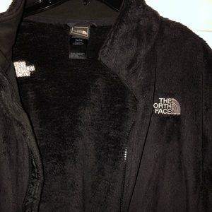 North Face fuzzy fleece zip up jacket